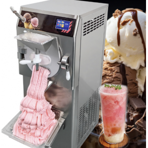 硬质冰淇淋机不锈钢商用意式gelato立式挖球雪糕机硬冰激凌机器