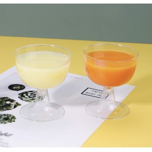 高脚慕斯杯布丁杯冰淇淋杯甜品杯甜品台小酒杯一次性创意塑料